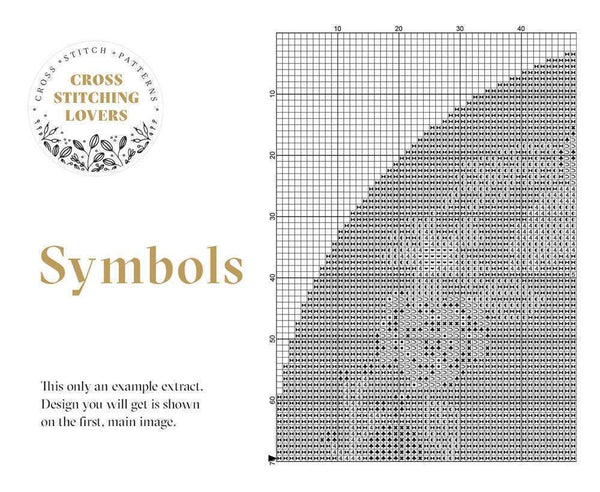 Alchemy Magic Symbols bundle - Cross stitch pattern