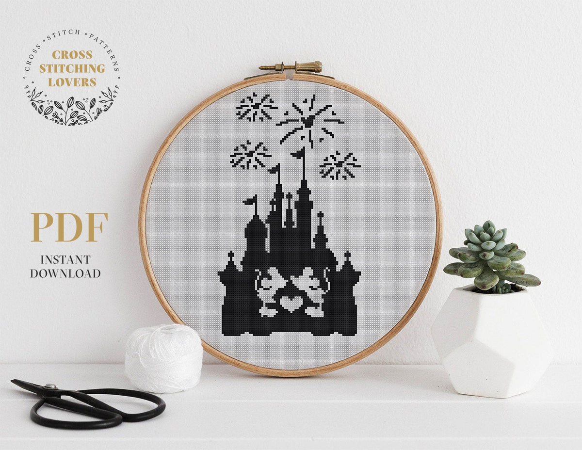 Disney Castle - Cross stitch pattern – Cross Stitching Lovers disney-castle-cross-stitch-pattern-cross-stitching-lovers