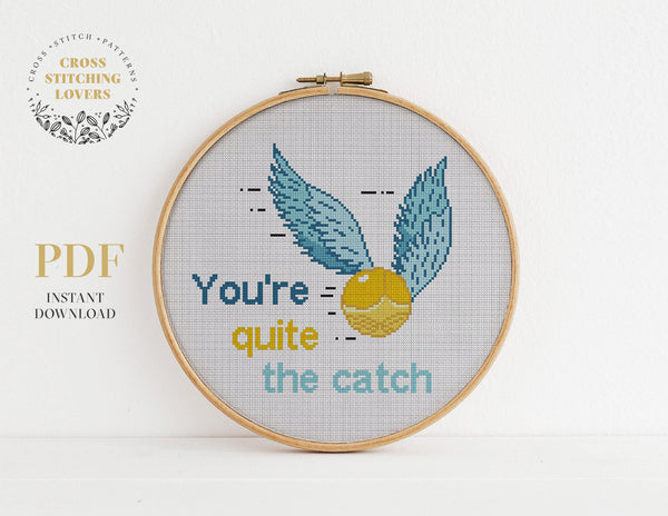 Harry Potter Snitch - Cross stitch pattern
