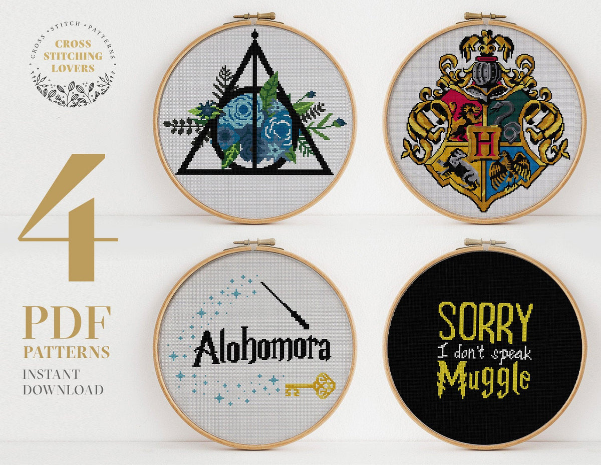 Harry Potter Bundle - Cross stitch pattern – Cross Stitching Lovers harry-potter-bundle-cross-stitch-pattern-cross-stitching-lovers