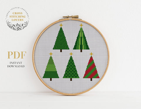 Christmas tree - Funny Cross stitch pattern