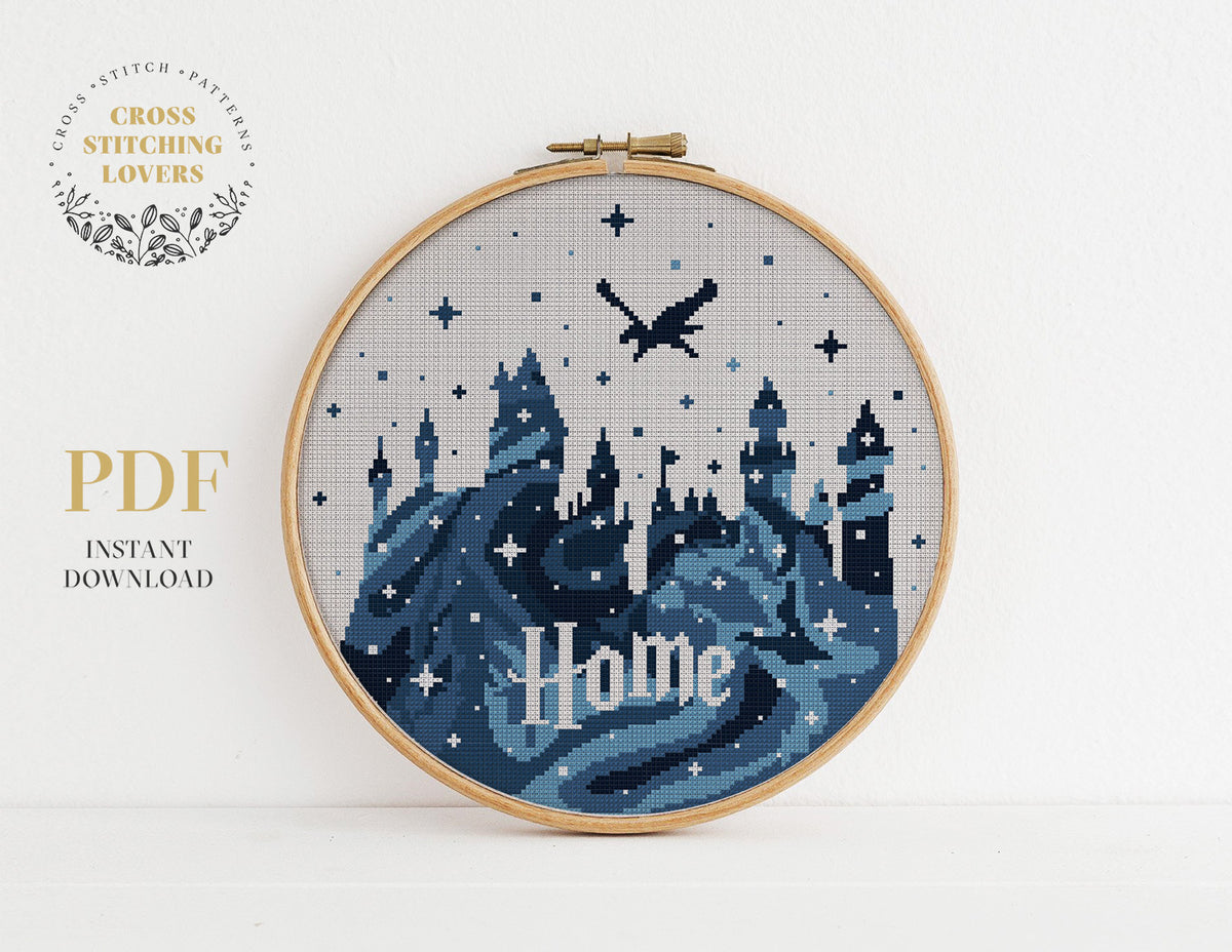 Harry Potter Magic Castle - Cross stitch pattern – Cross