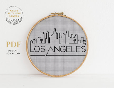 Los Angeles - Cross stitch pattern