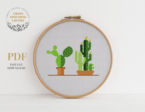 Cactus - Cross stitch pattern