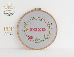xoxo - Cross stitch pattern