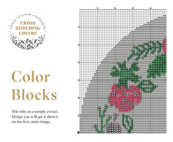 3D effect Heart - Cross stitch pattern