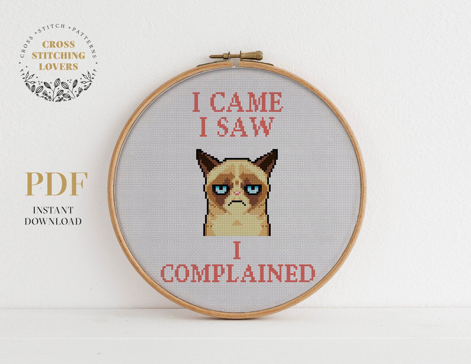 Grumpy Cat - Cross stitch pattern