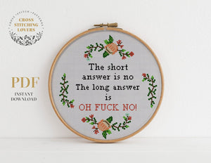 Funny Cross stitch pattern