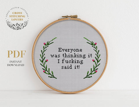 Funny Cross stitch pattern