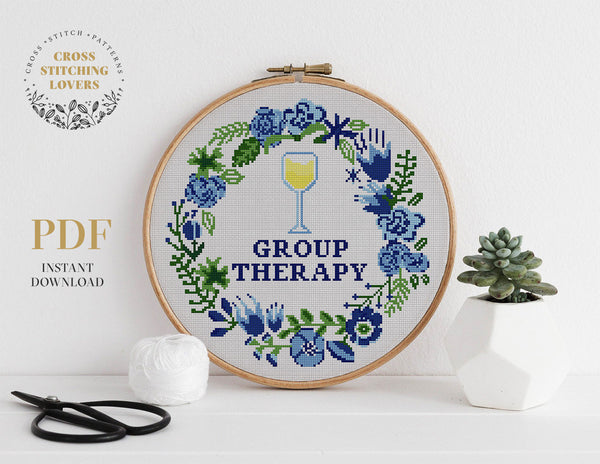 Group therapy  - Cross stitch pattern