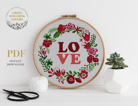 Love - Cross stitch pattern