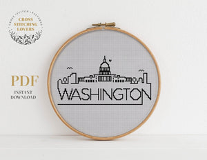 Washington - Cross stitch pattern