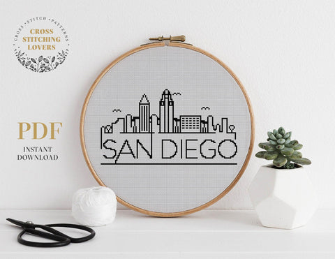 San Diego - Cross stitch pattern