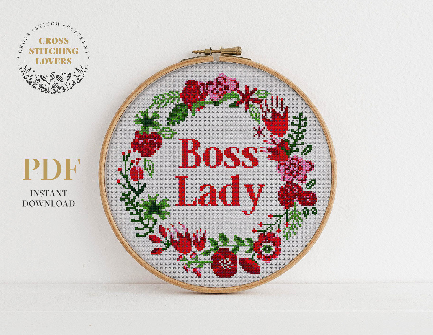 Boss Lady - Cross stitch pattern