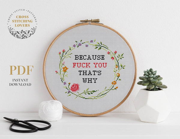Funny Cross stitch pattern