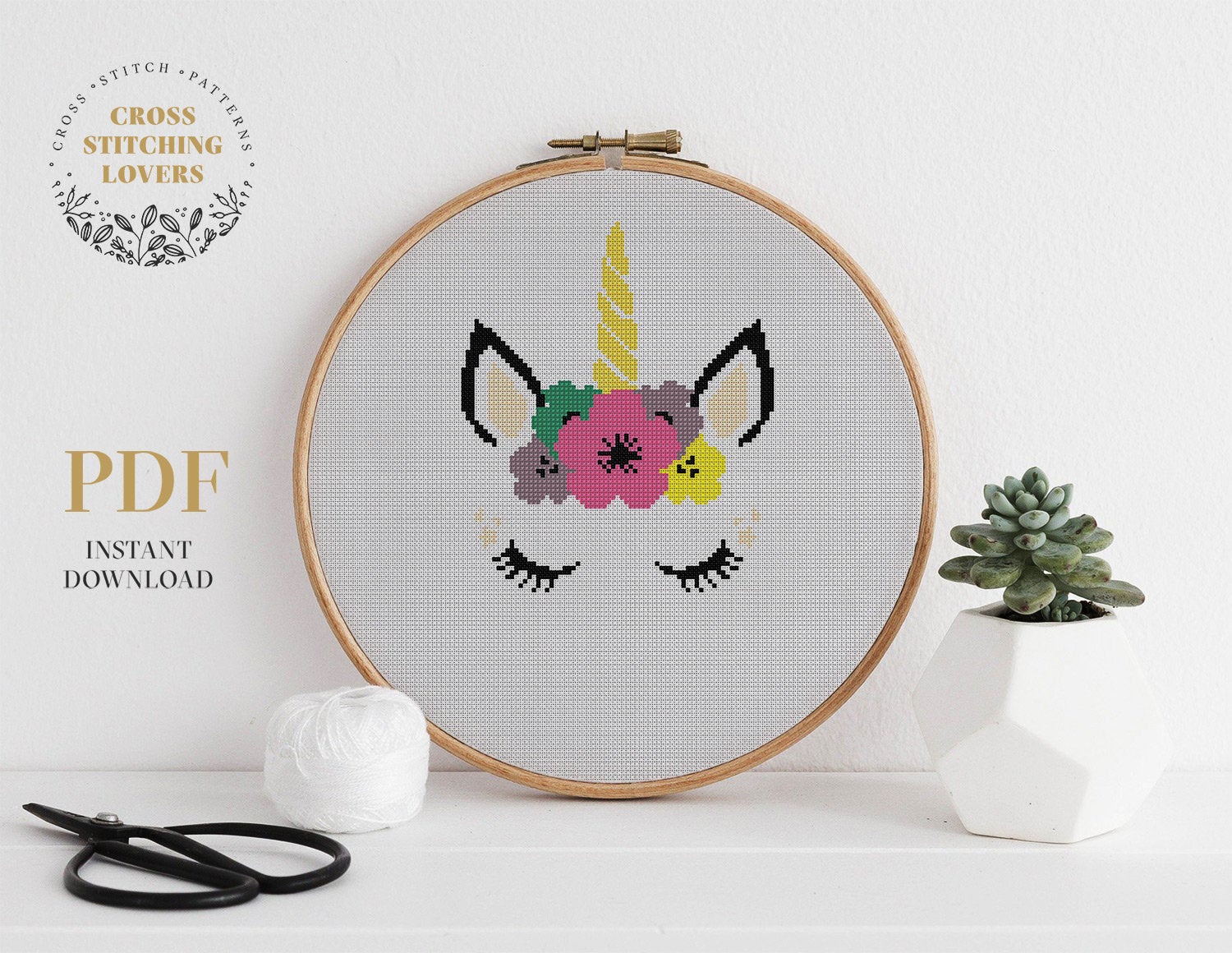 Unicorn - Cross stitch pattern