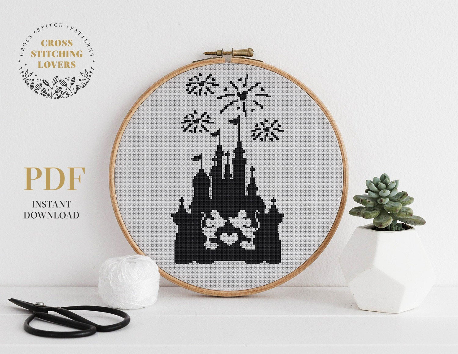 Disney Castle - Cross stitch pattern
