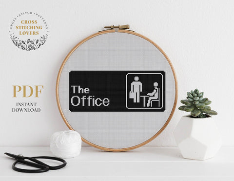The Office sign - Cross stitch pattern