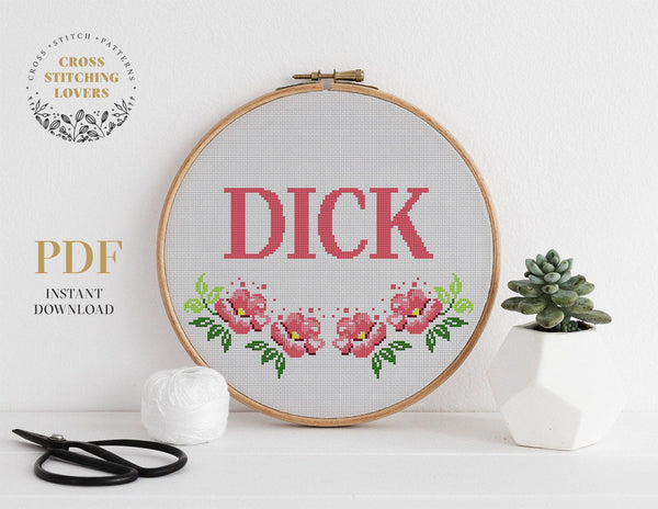 Bad word  - Cross stitch pattern