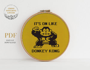 Donkey Kong - Cross stitch pattern