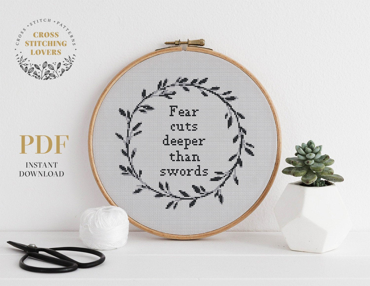 Game of Thrones quote - Cross stitch pattern