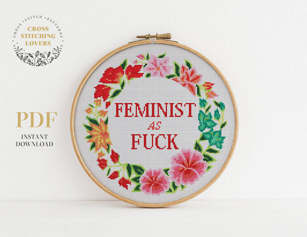 Feminist - Cross stitch pattern