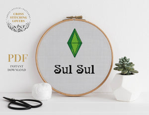 The Sims Sul Sul - Cross stitch pattern