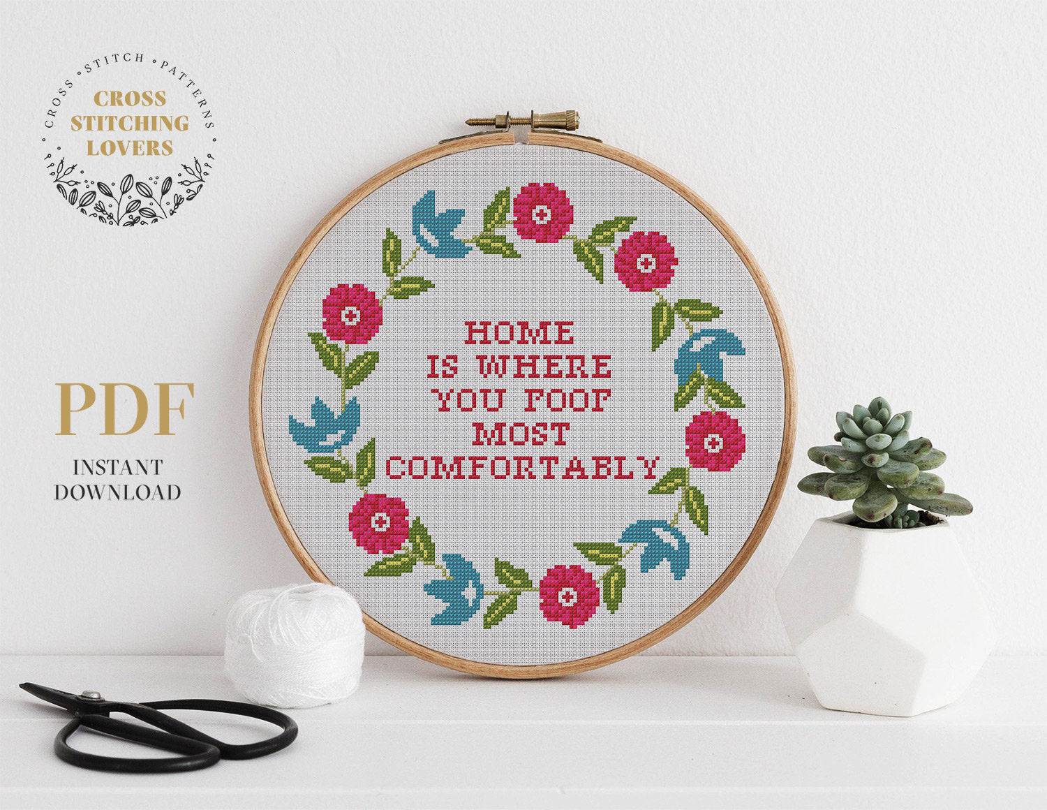 This Make you laugh - Cross stitch pattern