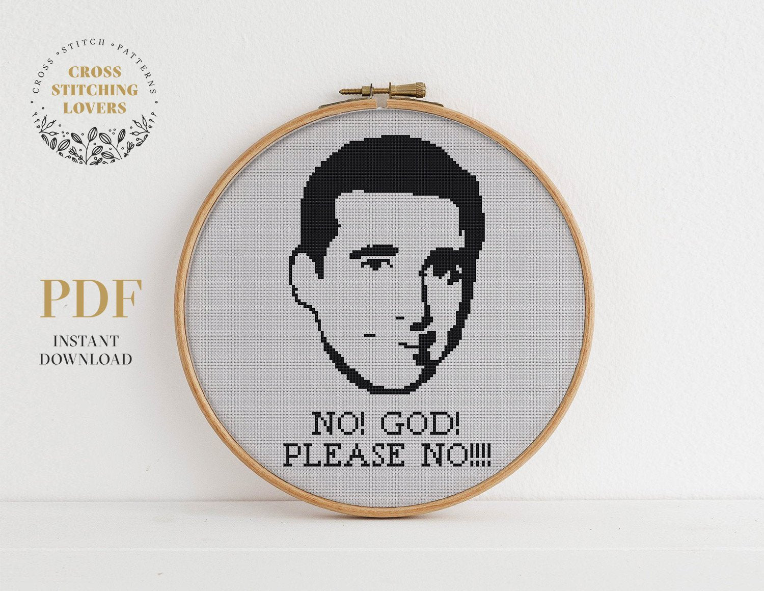 NO! God! Please no! Michael Scott - Cross stitch pattern