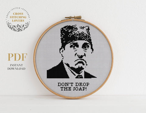 Don't Drop The Soap - Cross stitch pattern
