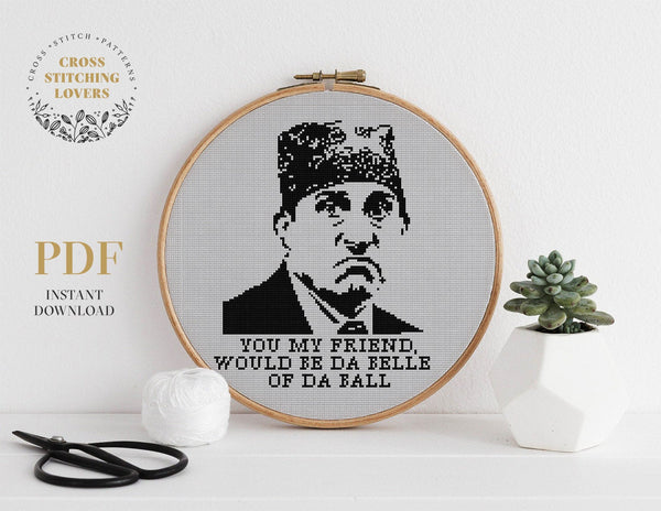 Da Belle of Da Ball - Cross stitch pattern