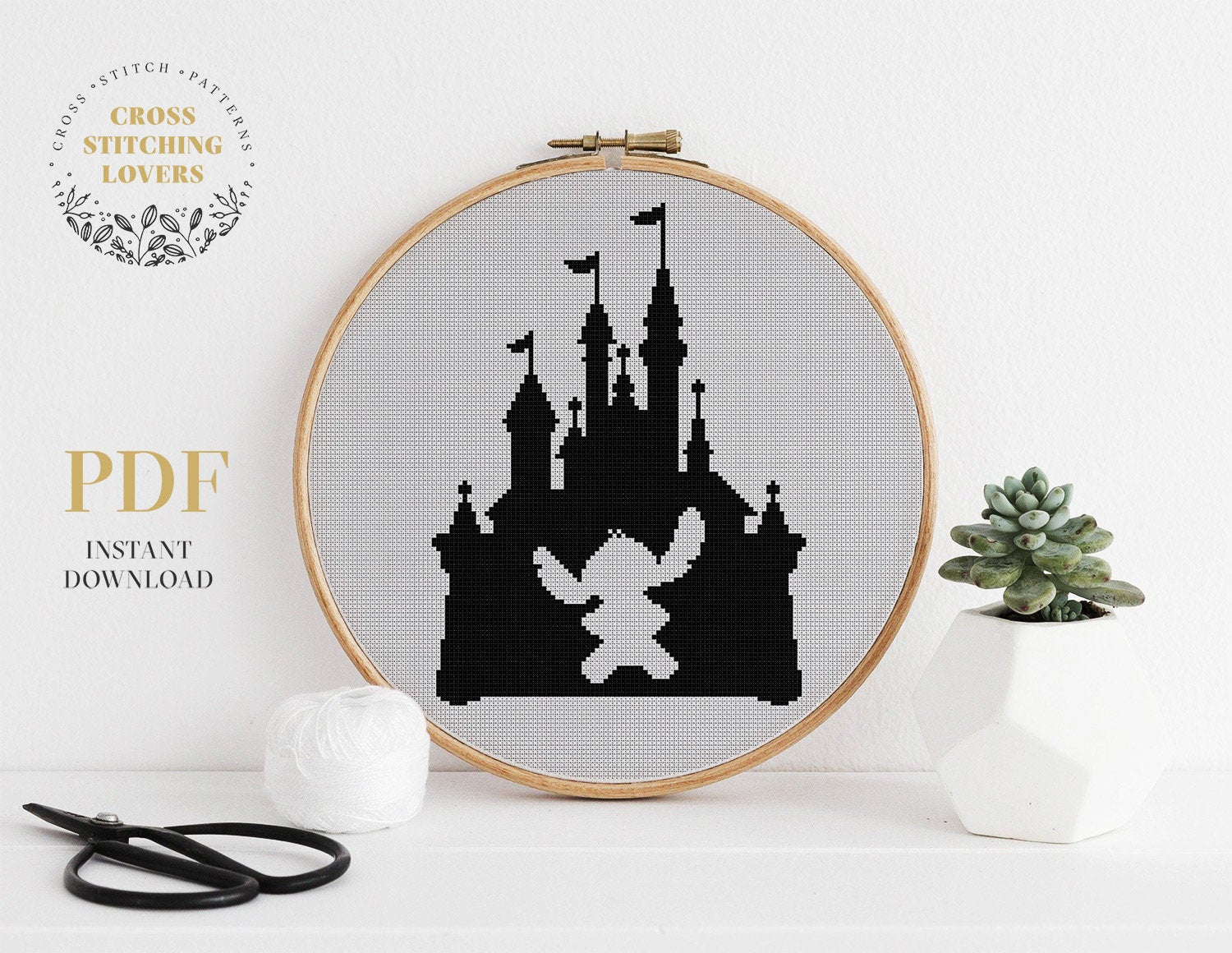 Disney Castle - Cross stitch pattern