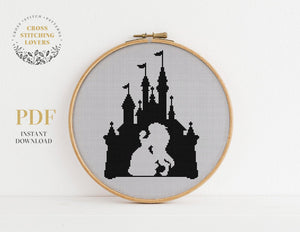 Beauty and the Beast - Cross stitch pattern