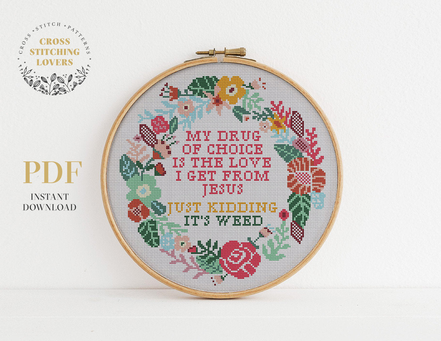 It's weed - Cross stitch pattern