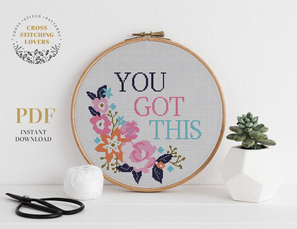 You Got This - Cross stitch pattern