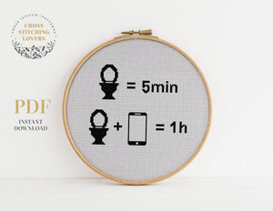 Bathroom  - Cross stitch pattern