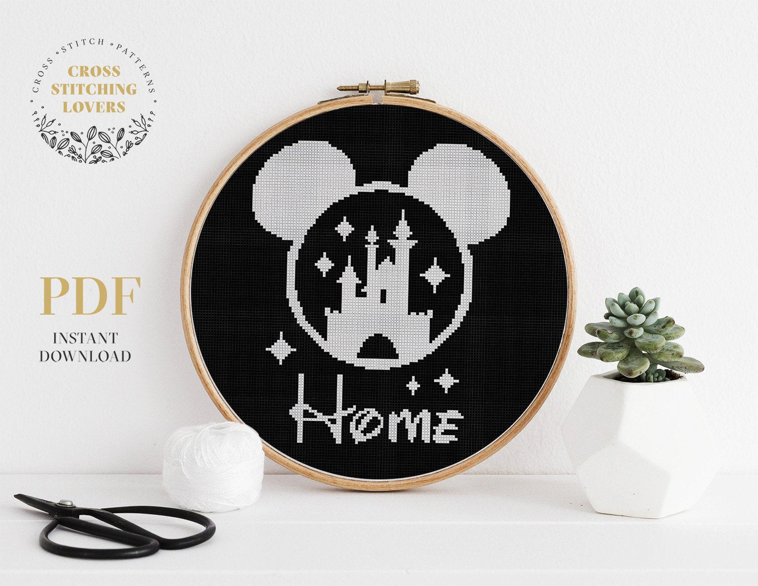 Mickey Mouse - Cross stitch pattern