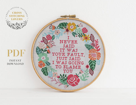 Funny Cross stitch pattern