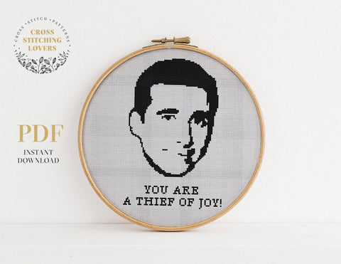 You Are a Thief of Joy - Cross stitch pattern