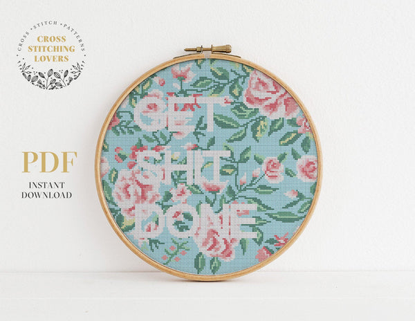 Get Shit Done - Cross stitch pattern