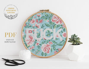 F word - Cross stitch pattern