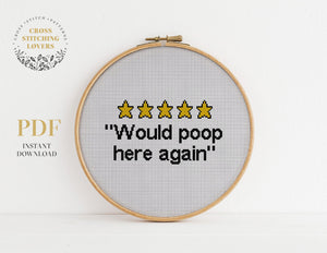 Poop - Cross stitch pattern