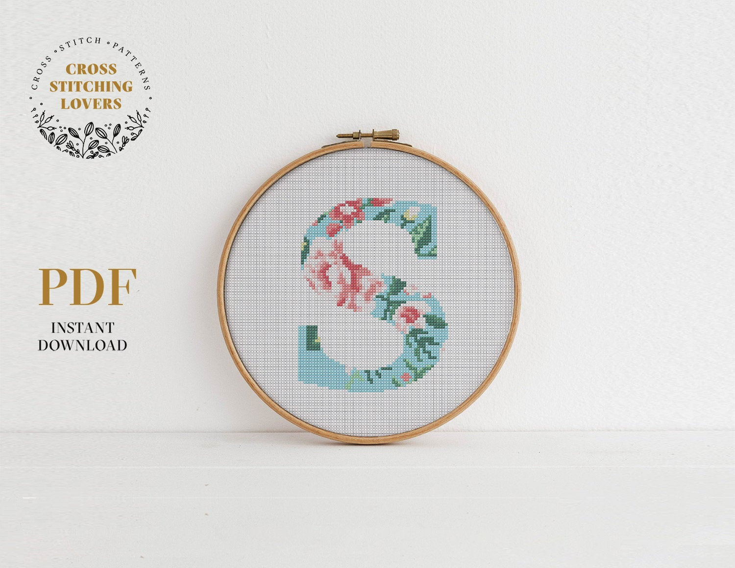 Alphabet "S" - Cross stitch pattern