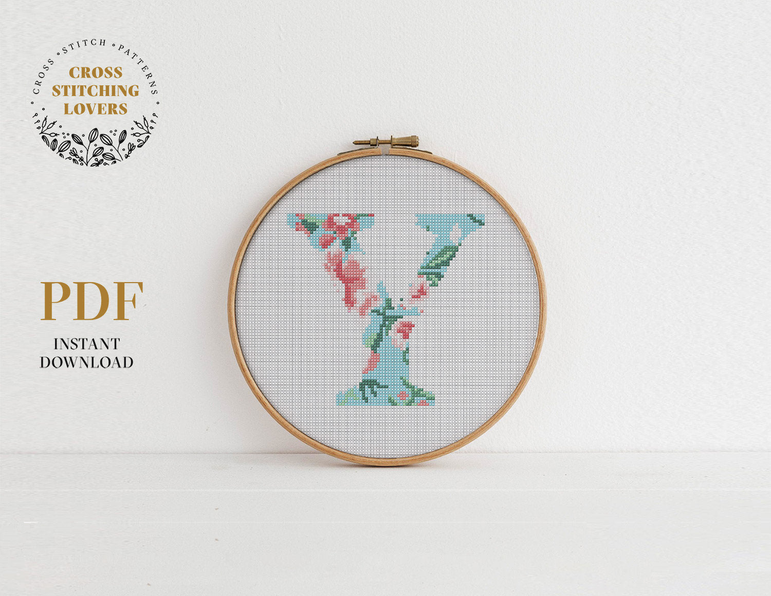 Alphabet Y" - Cross stitch pattern