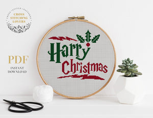 Harry Potter "Harry Christmas" - Cross stitch pattern
