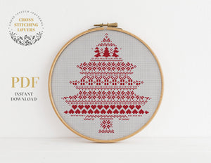 Christmas tree - Cross stitch pattern