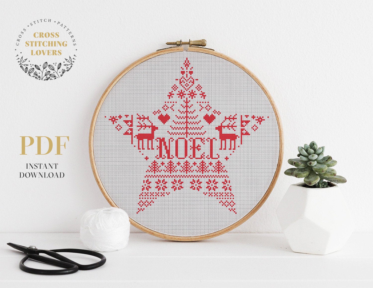 Holiday decoration - Cross stitch pattern