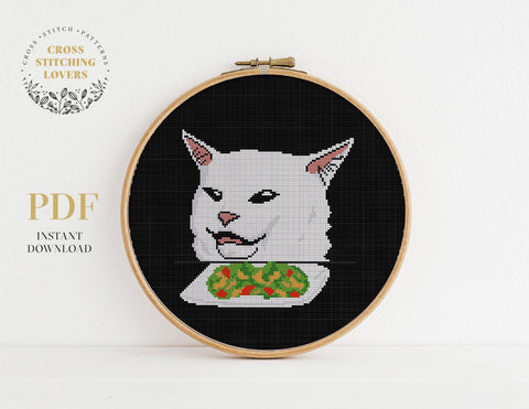 Meme cat - Cross stitch pattern