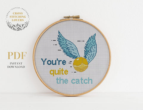 Harry Potter Snitch - Cross stitch pattern