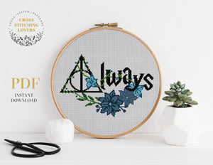 Harry Potter, Deathly Hallows - Cross stitch pattern